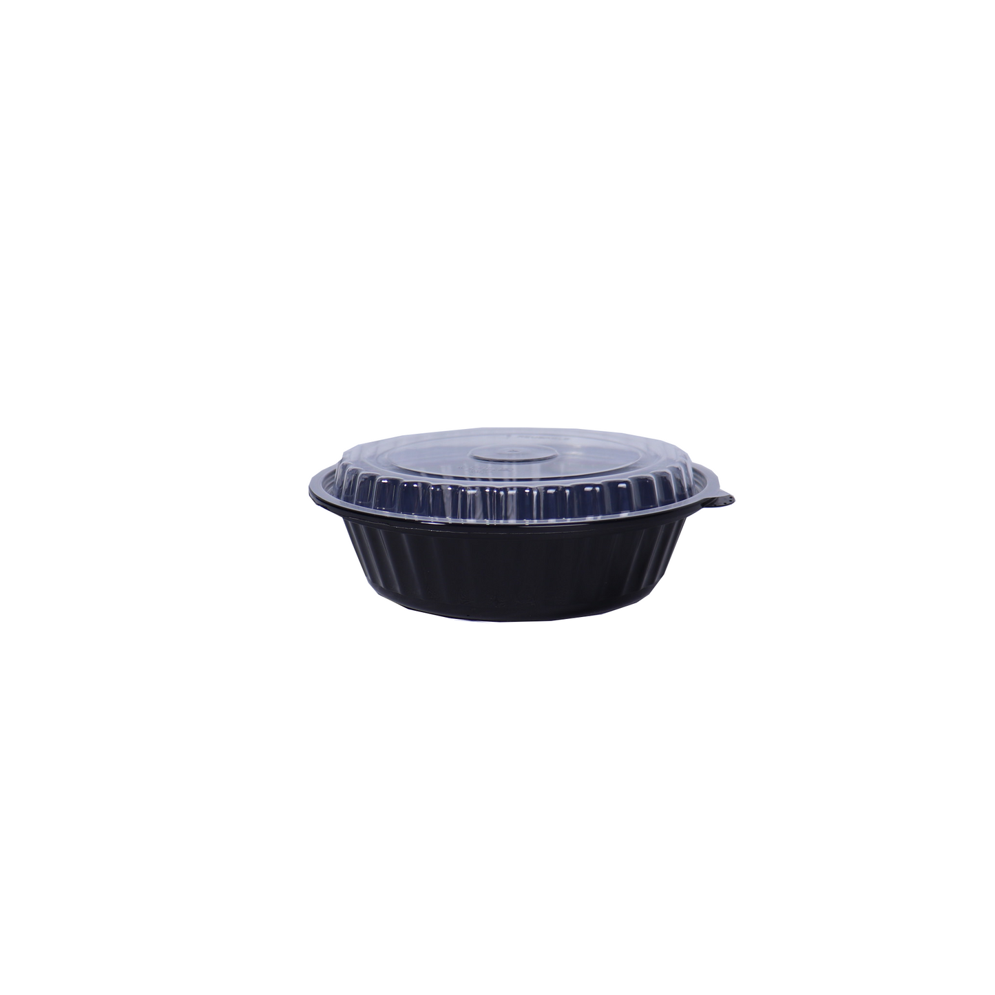 Round Microwave Container with Lid 24oz. - Black - 200/Case