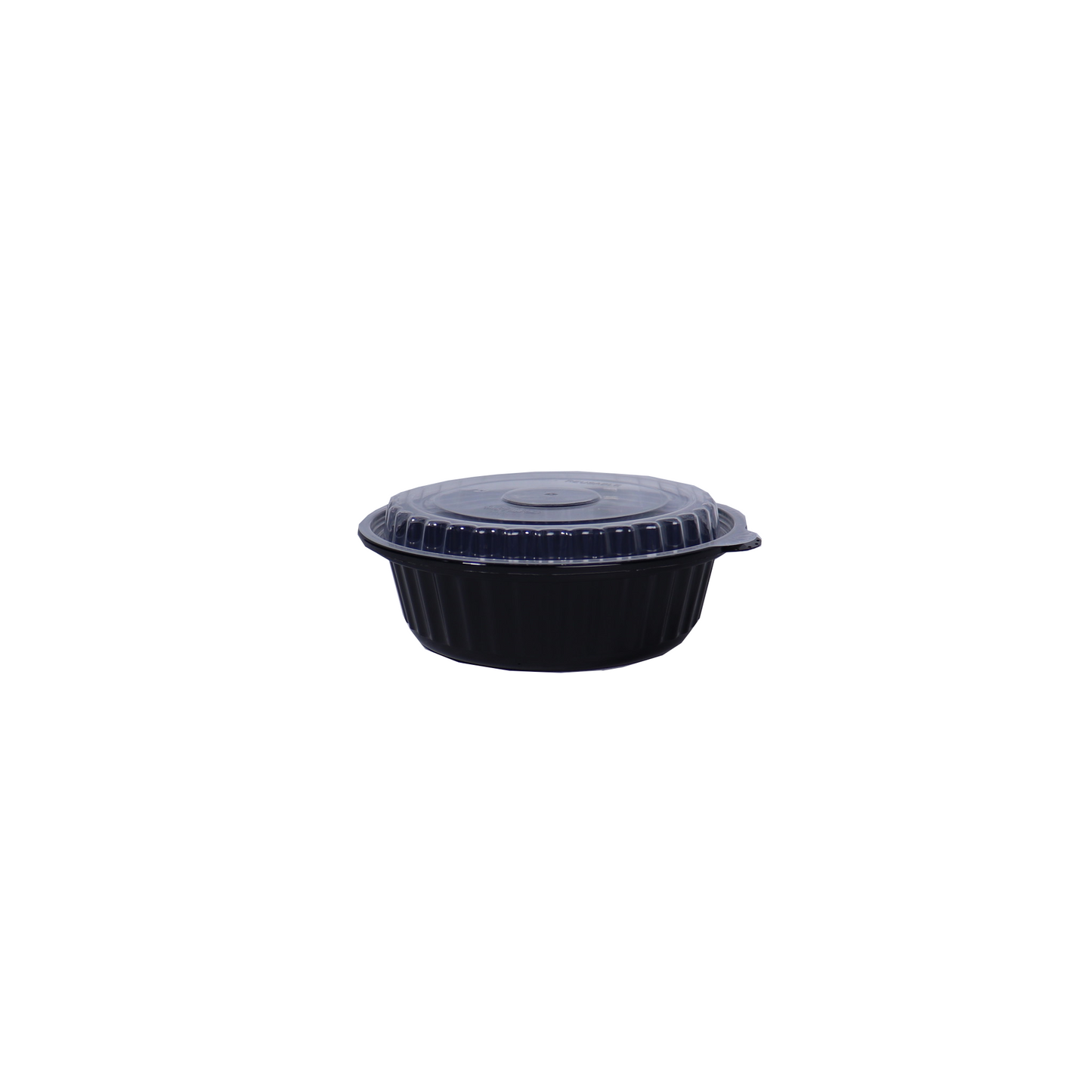 Round Microwave Container with Lid 16oz. - Black - 200/Case