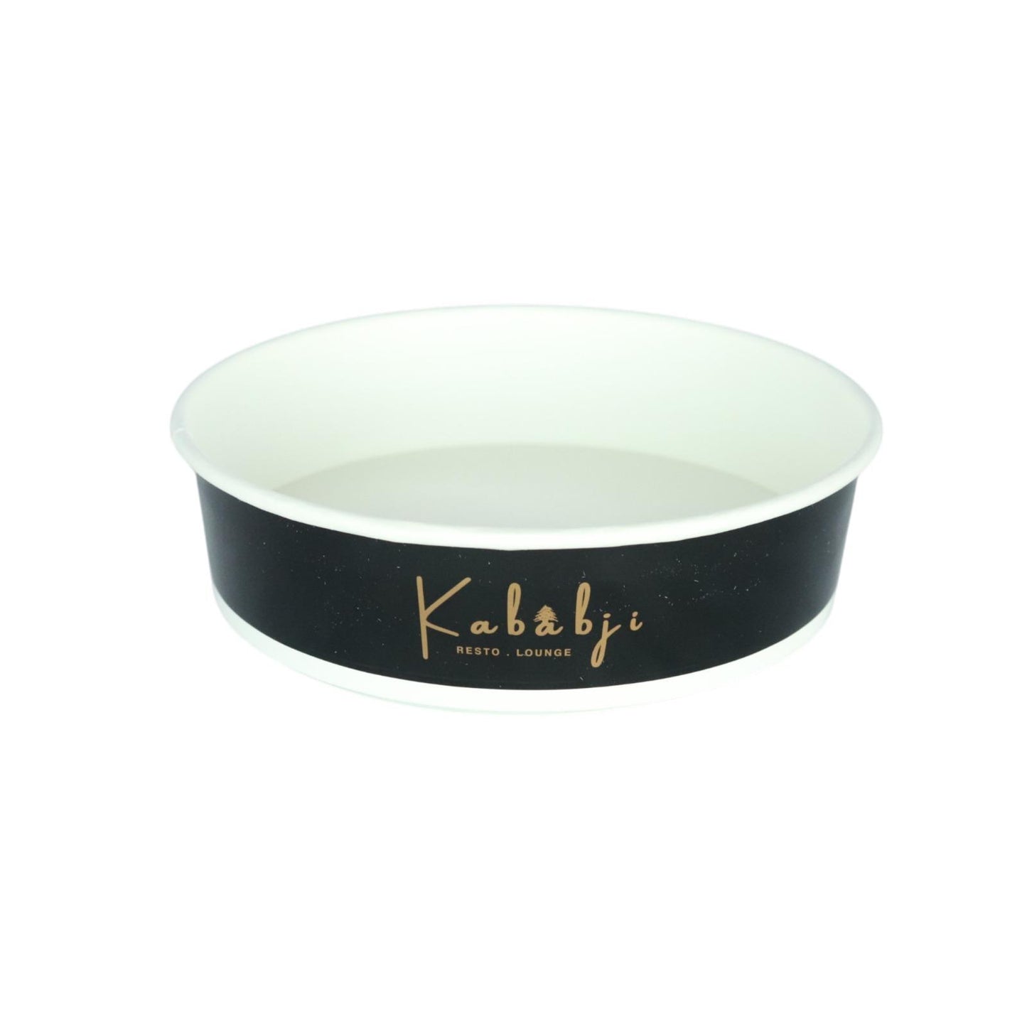 Kababji Paper Bowl 24oz - Black Wide (300/Case)