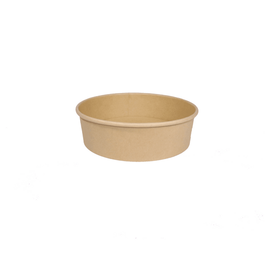 Round Kraft Paper Container 24oz WIDE (300/Case)